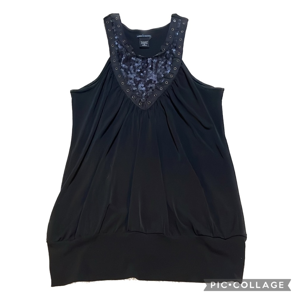 Moda International Sequin Tank, sz S